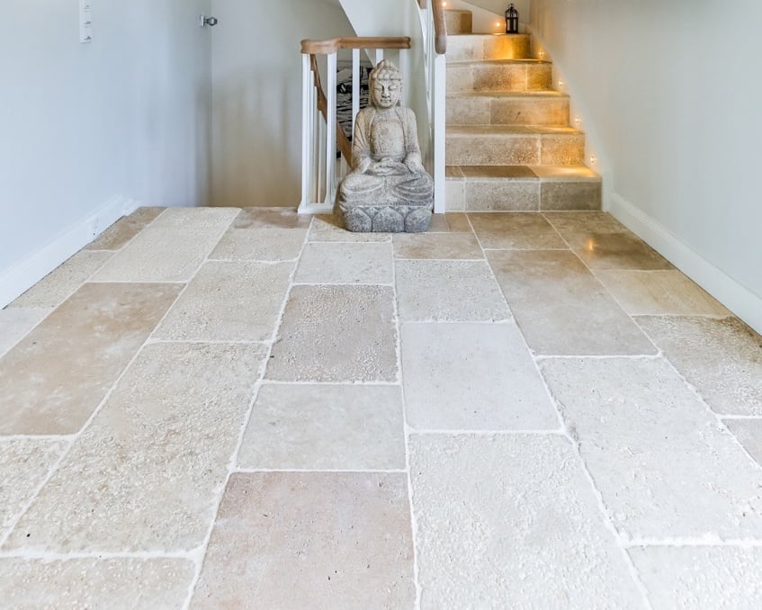 Limestone flooring on sale